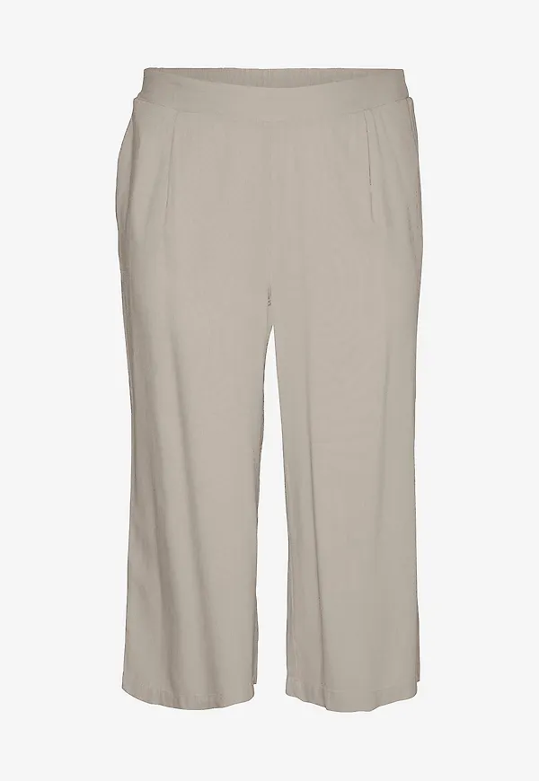 Vero Moda Curve - Byxor vmcMymilo H/W Culotte Wvn GA C - Grå
