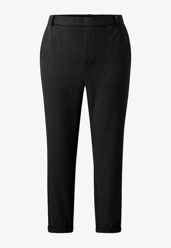 Vero Moda Curve - Byxor vmMaya MR Loose Solid Pant - Svart