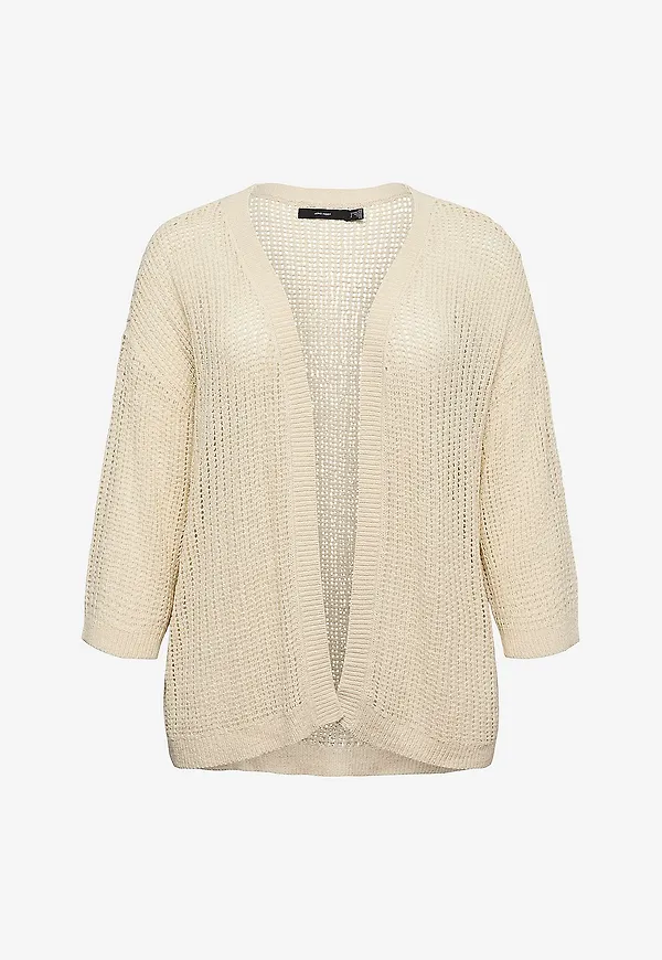 Vero Moda Curve - Cardigan vmcBreezy Point 3/4 - Beige