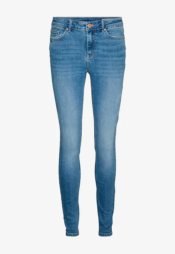 Vero Moda Curve - Jeans vmcFlash MR Skinny - Blå