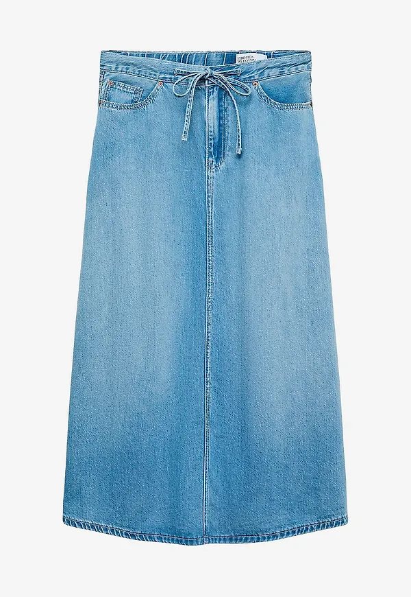 Vero Moda Curve - Jeanskjol vmHilla MR Wide 7/8 Mix C - Blå