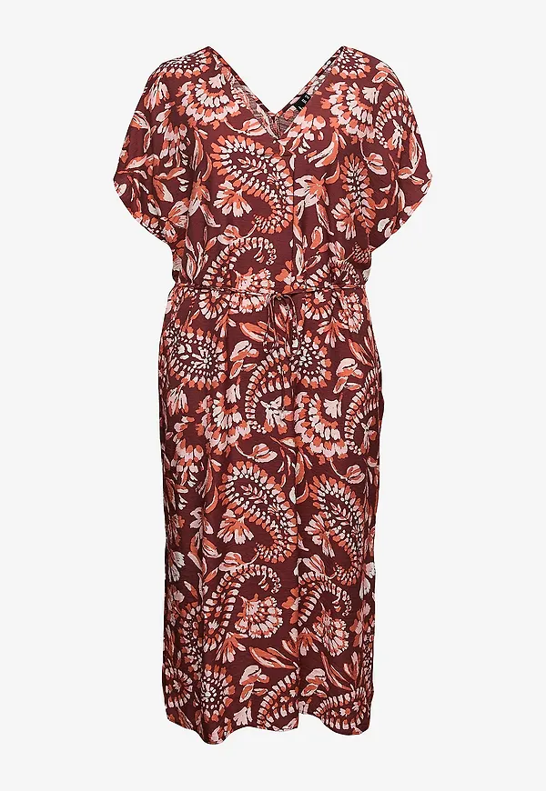 Vero Moda Curve - Klänning vmcNellie Carla Wide 7/8 - Natur