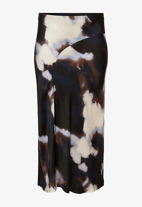 Vero Moda Curve - Maxikjol vmcJade Ollie Ankle Skirt Wvn Cur - Brun