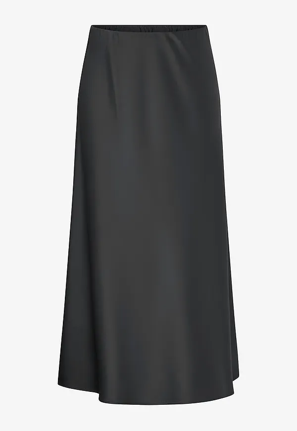 Vero Moda Curve - Maxikjol vmcMerle Ankle Skirt Wvn GA CU - Svart