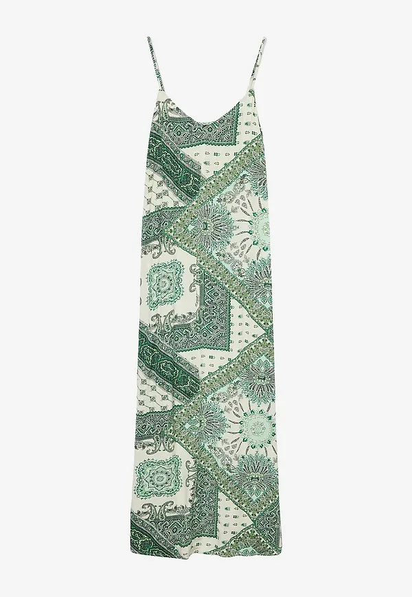 Vero Moda Curve - Maxiklänning vmCvea Vicky SL Long Dress Wvn Cur - Grön