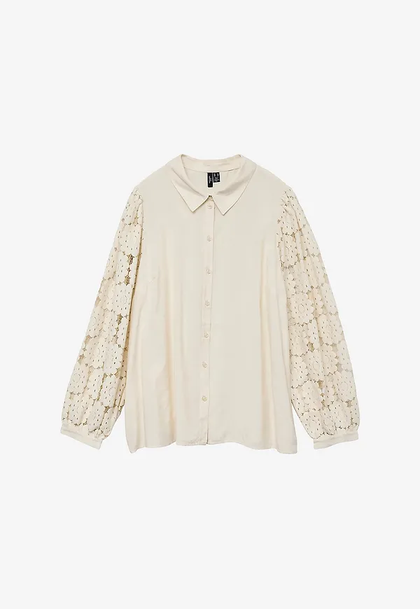 Vero Moda Curve - Skjorta vmcFabena - Beige