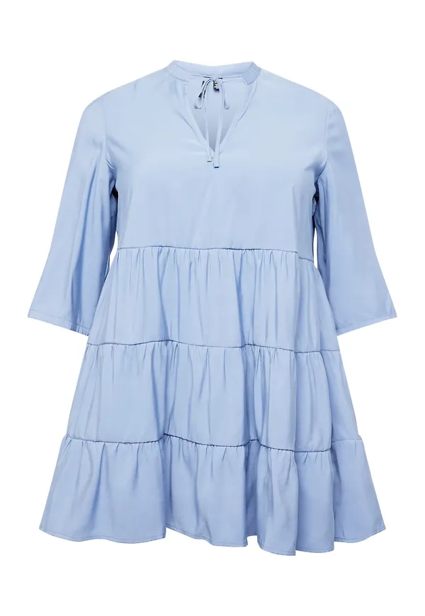Vero Moda Curve Tunika 'KENIA' ljusblå / svart