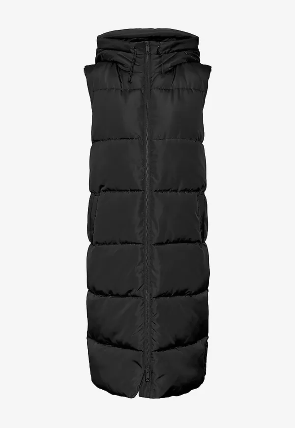 Vero Moda Curve - Väst vmcLigaane Waistcoat - Svart