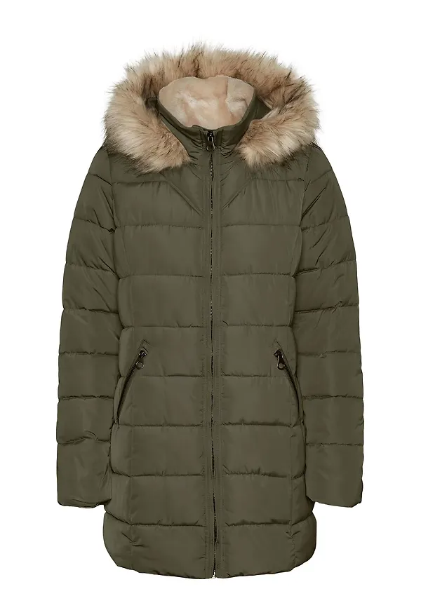 Vero Moda Curve Vinterjacka 'Liv' khaki