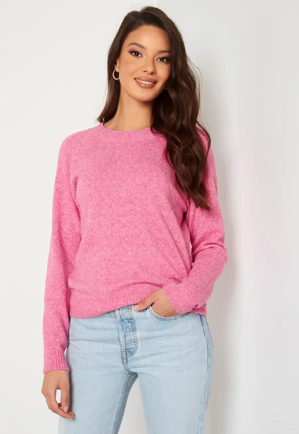 VERO MODA Doffy LS O-Neck Blouse Very Berry Detail:Me M