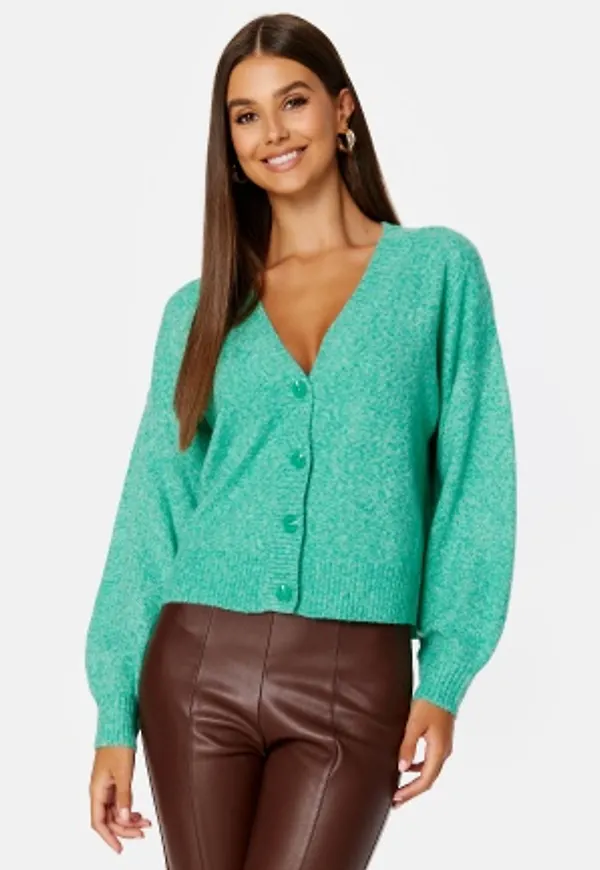 VERO MODA Doffy LS V-Neck Button Cardigan Pepper Green Detail L