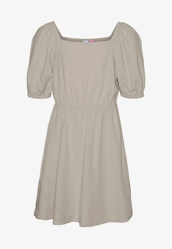 Vero Moda Girl - Klänning vmMymilo S/S Short Dress Wvn GA Girl - Grå