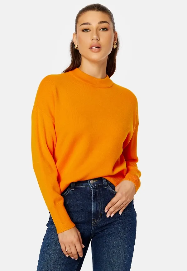 VERO MODA Gold Needle Loose LS Blouse Orange Pepper L