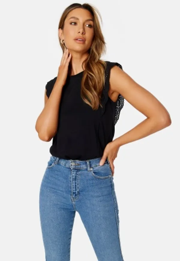 VERO MODA Hollyn SS Top Black XL