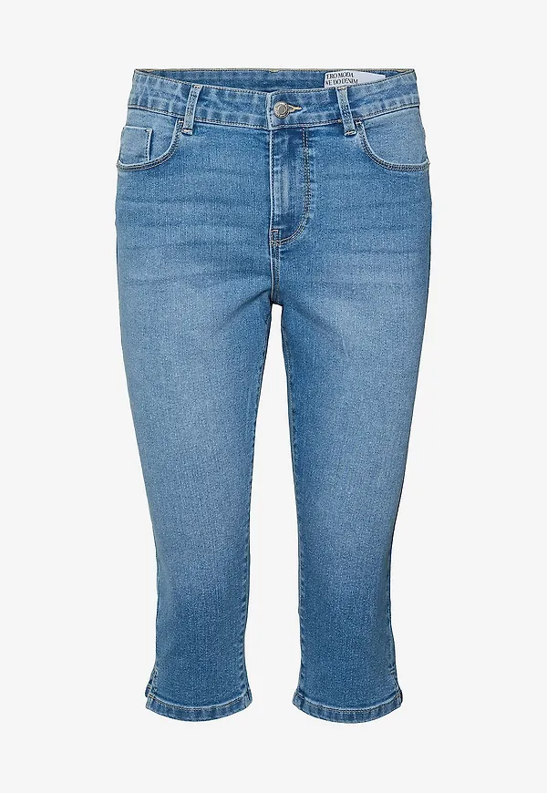 Vero Moda - Jeans vmElly MR Knickers Dnm Mix - Blå