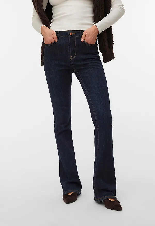 Vero Moda - Jeans Vmflash Mr Flared Jeans Li3190 - Blå