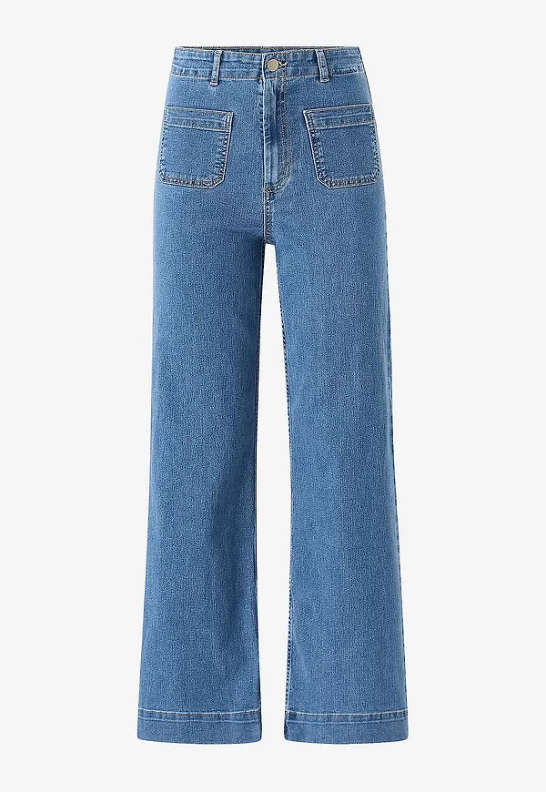 Vero Moda - Jeans Vmkayla Hr Wide Pocket J Blue Mix N - Blå