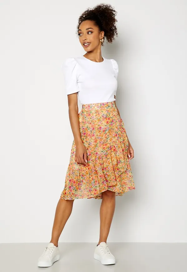 VERO MODA Kaya Skirt Fuchsia Purple AOP:M XS