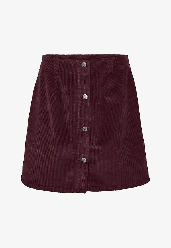 Vero Moda - Kjol vmEtta HR Short Cord Skater Skirt N - Röd