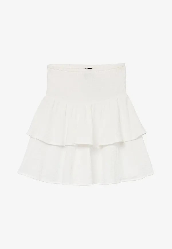 Vero Moda - Kjol vmNatali HW Smock Short Wvn N - Vit
