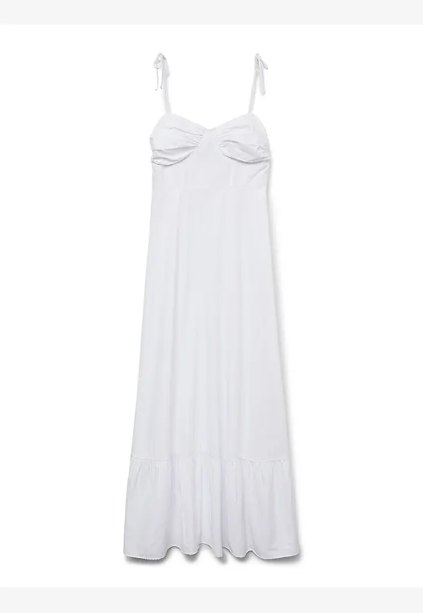 Vero Moda - Klänning vmAsha SL Ankle Dress - Vit – Ellos