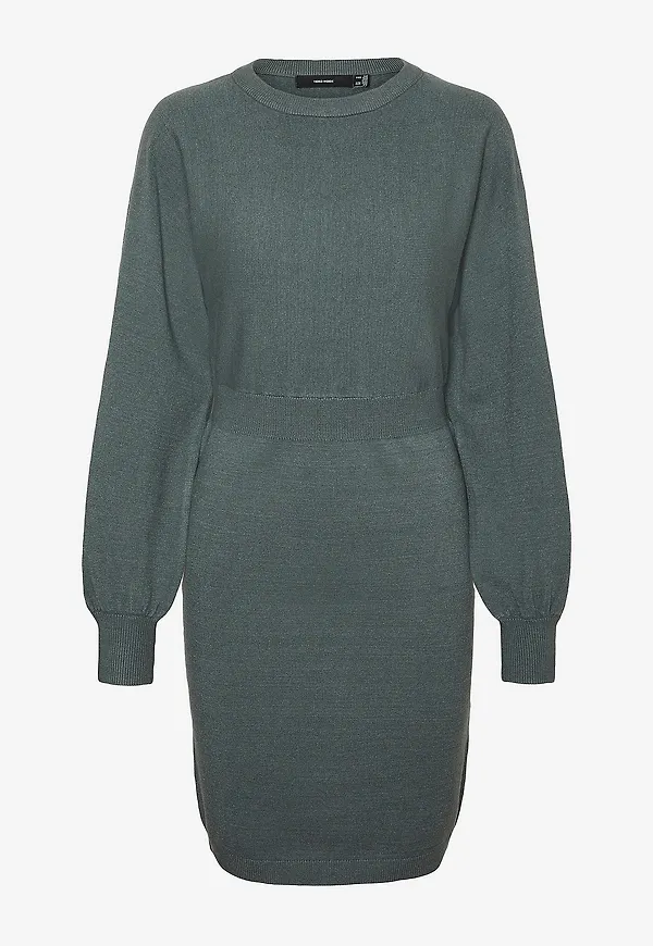 Vero Moda - Klänning vmHollykaris LS O-neck Dress GA Boo - Grön