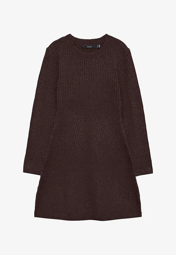 Vero Moda - Klänning Vmjosanna LS Short Dress - Brun