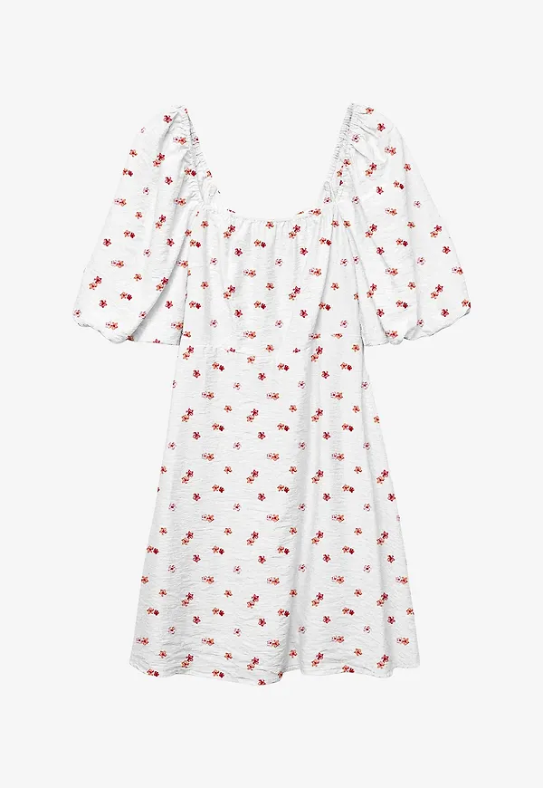 Vero Moda - Klänning vmOdette 2/4 Short Dress - Vit – Ellos