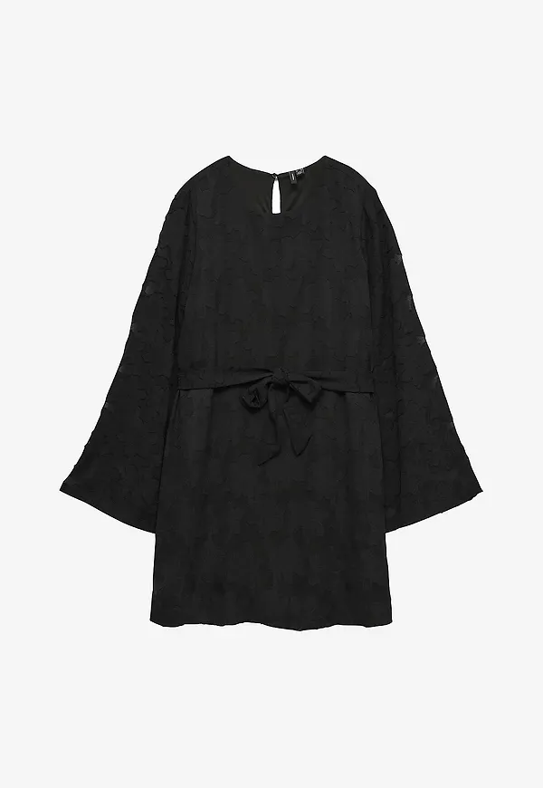 Vero Moda - Klänning vmSloane LS Short Wvn Exp - Svart