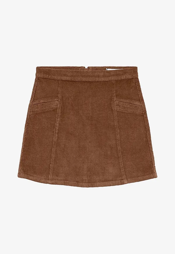 Vero Moda - Manchesterkjol Vmkata Hr Corduroy Short Skirt - Brun
