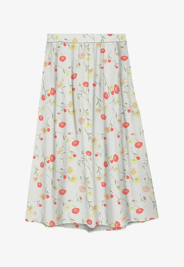Vero Moda - Maxikjol Jmvosie Volume Ankle - Vit