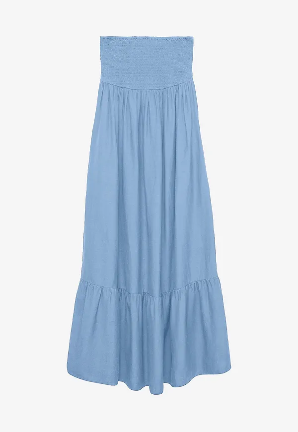 Vero Moda - Maxiklänning Awalisa Bandeau Ankle - Blå