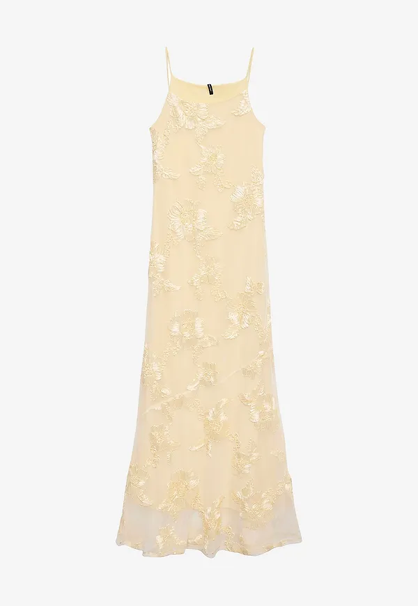 Vero Moda - Maxiklänning VmQuinn SL Maxi - Gul