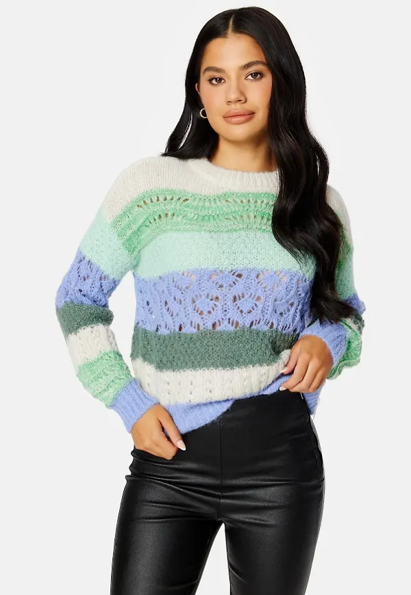 VERO MODA Newboho LS O-Neck Blouse Birch Detail:W IRISH M