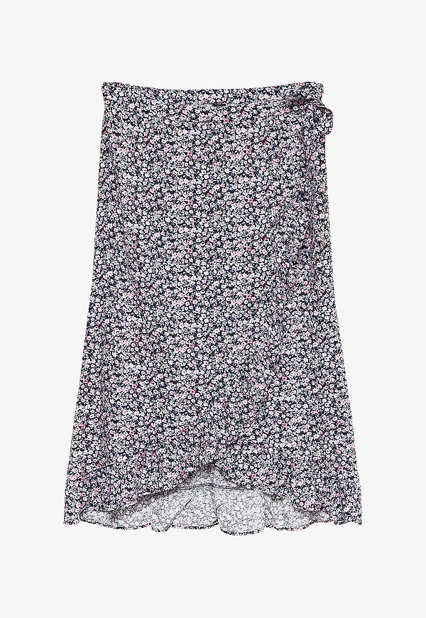 Vero Moda - Omlottkjol vmAlba Blk Wrap Wvn - Blå