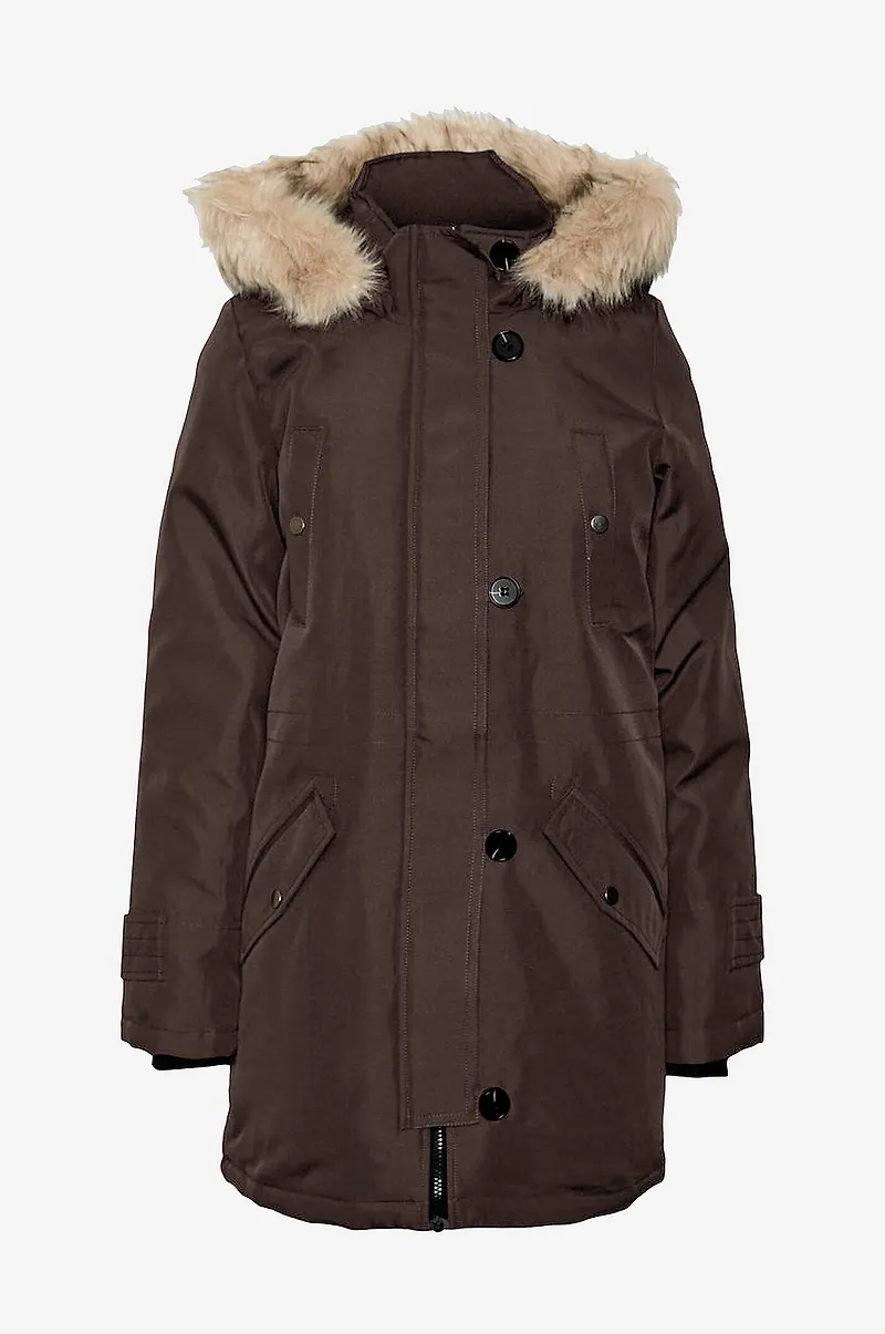 Vero Moda - Parkas vmStorm 3/4 Parka - Brun