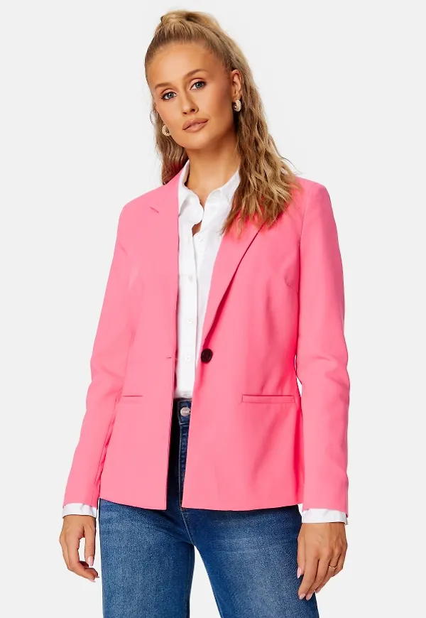 VERO MODA Sandy LS Slim Blazer Hot Pink XS