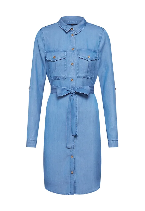 VERO MODA Skjortklänning 'MIA' blå denim