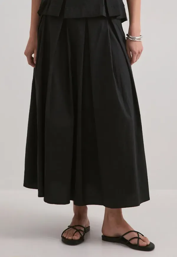 Vero Moda - Svart - Vmfriba Hw 7/8 Skirt Wvn