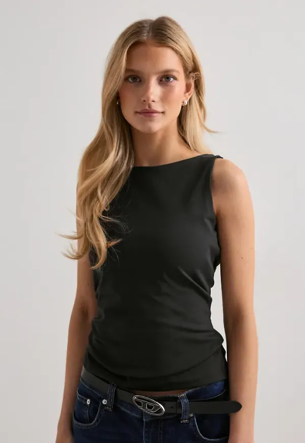 Vero Moda - Svart - Vmmillion Sl Square Top 2-Way Jrs N