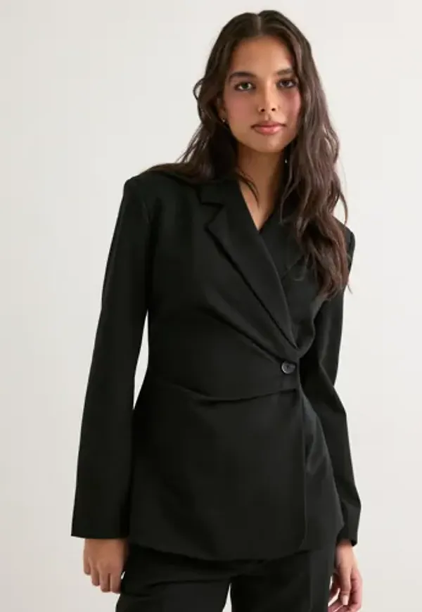 Vero Moda - Svart - Vmvela Ls Wrap Blazer