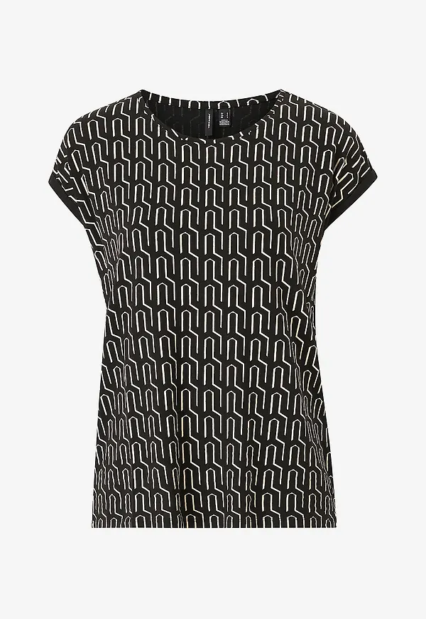 Vero Moda - Topp vmAva Plain SS Top - Svart