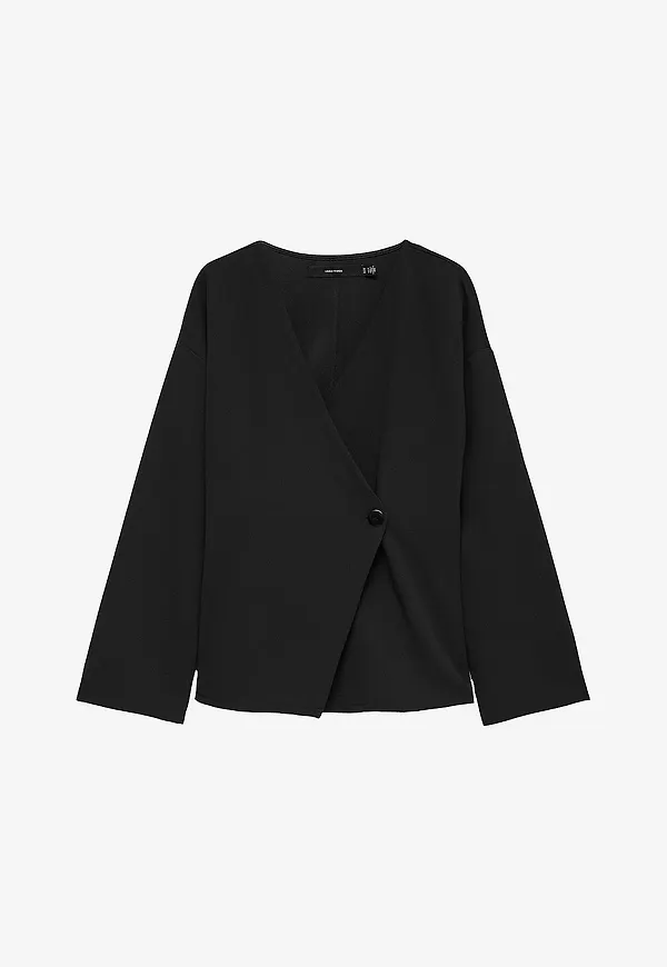 Vero Moda - Topp Vmstar Ls Cardigan Top Jrs - Svart