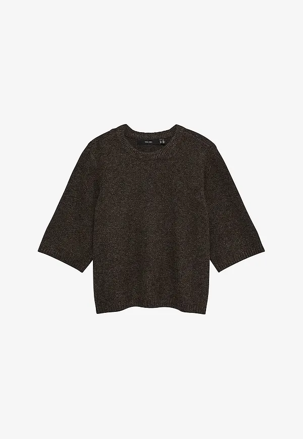 Vero Moda - Tröja vmBoom 2/4 O-nk Oversize Pullove GA - Brun