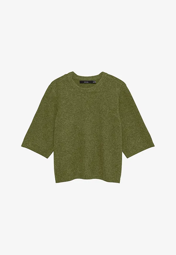 Vero Moda - Tröja vmBoom 2/4 O-nk Oversize Pullove GA - Grön