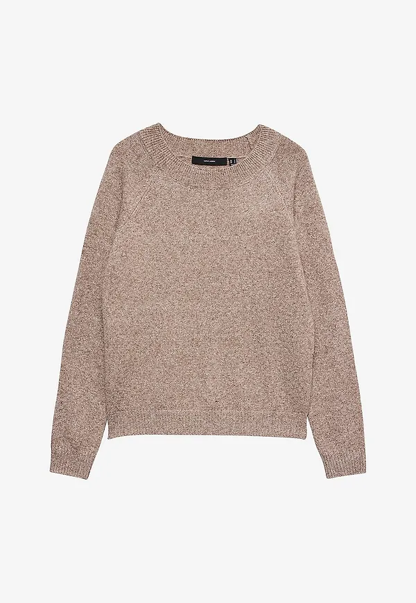 Vero Moda - Tröja vmDoffy LS O-Neck Blouse - Brun