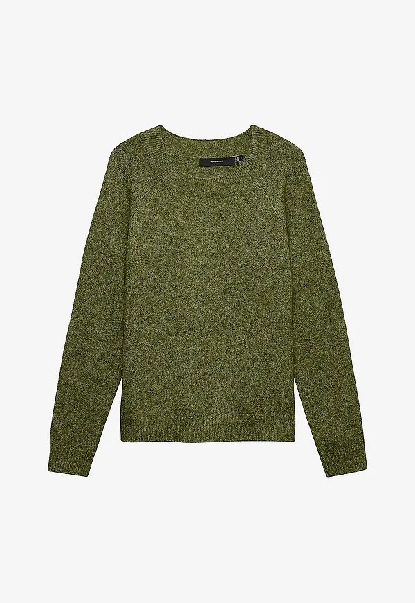 Vero Moda - Tröja vmDoffy LS O-Neck Blouse - Grön