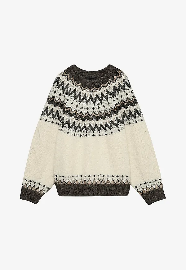 Vero Moda - Tröja Vmjuliana Ls O-Neck Pullover Boo - Beige