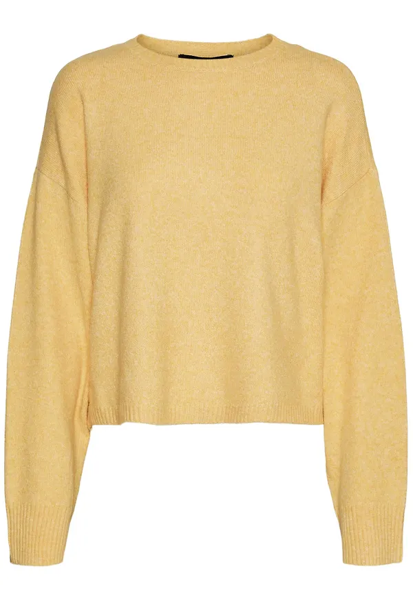 VERO MODA Tröja 'Doffy' gul / svart