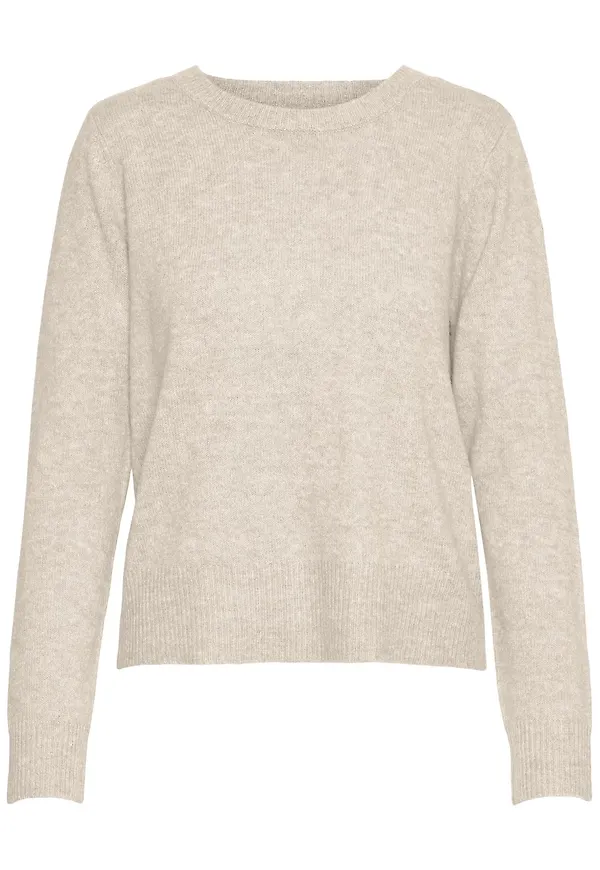 VERO MODA Tröja 'PLAZA' beigemelerad